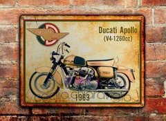 Chapa rústica Ducati Apollo 1963 - comprar online