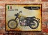 Chapa rústica Ducati Scrambler 1970 - comprar online