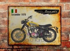 Chapa rústica Ducati Scrambler 1970 - comprar online