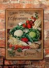 Chapa rústica Fruits and vegetales - comprar online