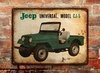 Chapa rústica Jeep Willys Universal CJ5 1961 - comprar online