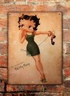 Chapa rústica Betty Boop - comprar online