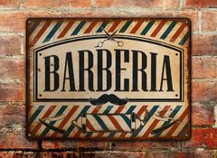 Chapa rústica Barbería - comprar online