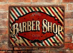 Chapa rústica Barbería - comprar online