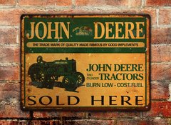 Chapa rústica John Deere - comprar online