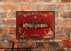 Chapa rústica cerveza Brahma