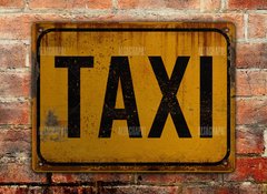 Chapa rústica Taxi - comprar online