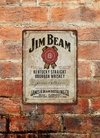 Chapa rústica whisky Jim Beam