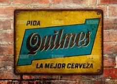 Chapa rústica cerveza Quilmes