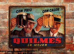 Chapa rústica cerveza Quilmes