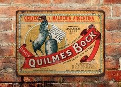 Chapa rústica cerveza Quilmes Bock