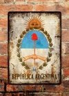 Chapa rústica Escudo República Argentina