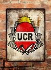 Chapa rústica Escudo Unión Cívica Radical UCR