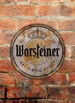 Chapa rústica Warsteiner