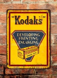 Chapa rústica Fotografía Kodak