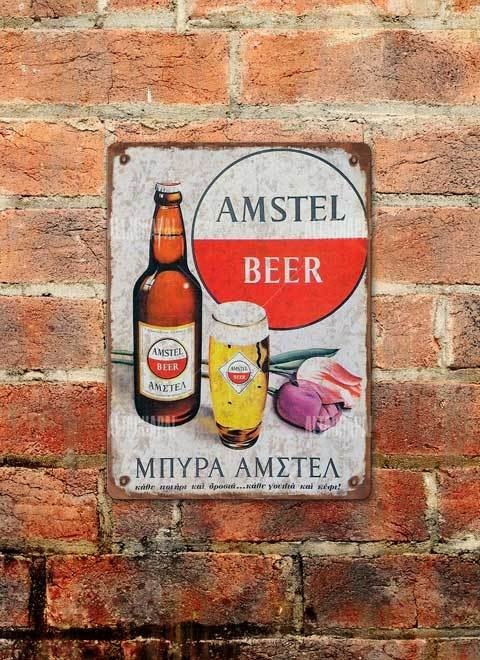 Chapa rústica Cerveza Amstel