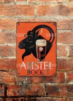 Chapa rústica Cerveza Amstel