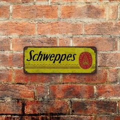 Chapa rústica Agua Tónica Schweppes