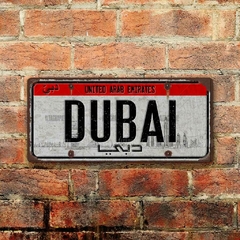 Chapa rústica Patente Emiratos Árabes Dubái Dubai