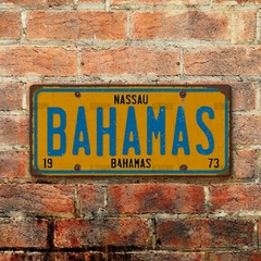 Chapa rústica Patente Bahamas Nassau