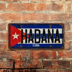 Chapa rústica Patente Cuba Habana