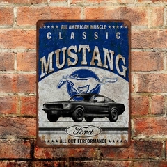 Chapa rústica Mustang Bullitt