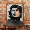 Chapa rústica Maradona Che Guevara