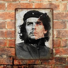 Chapa rústica Maradona Che Guevara