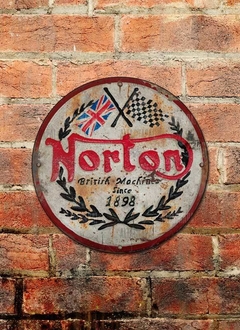 Chapa rústica Norton Motorcycles