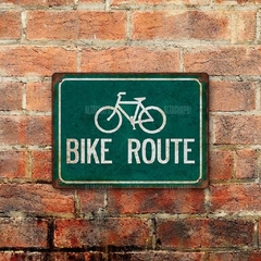 Chapa rústica Bike Route