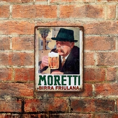 Chapa rústica Birra Moretti