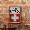 Chapa rústica Ski Patrol Patrulla Esqui