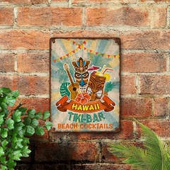 Chapa rústica Hawaii Tiki Bar Beach Cocktails