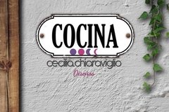 Chapa cartelito: Cocina