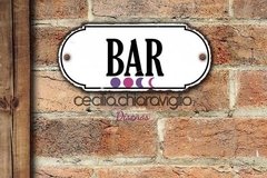 Chapa cartelito: Bar - comprar online