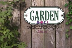 Chapa cartelito: Garden