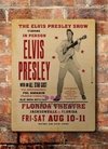Chapa rústica Elvis Presley, en concierto en Florida. Año 1956