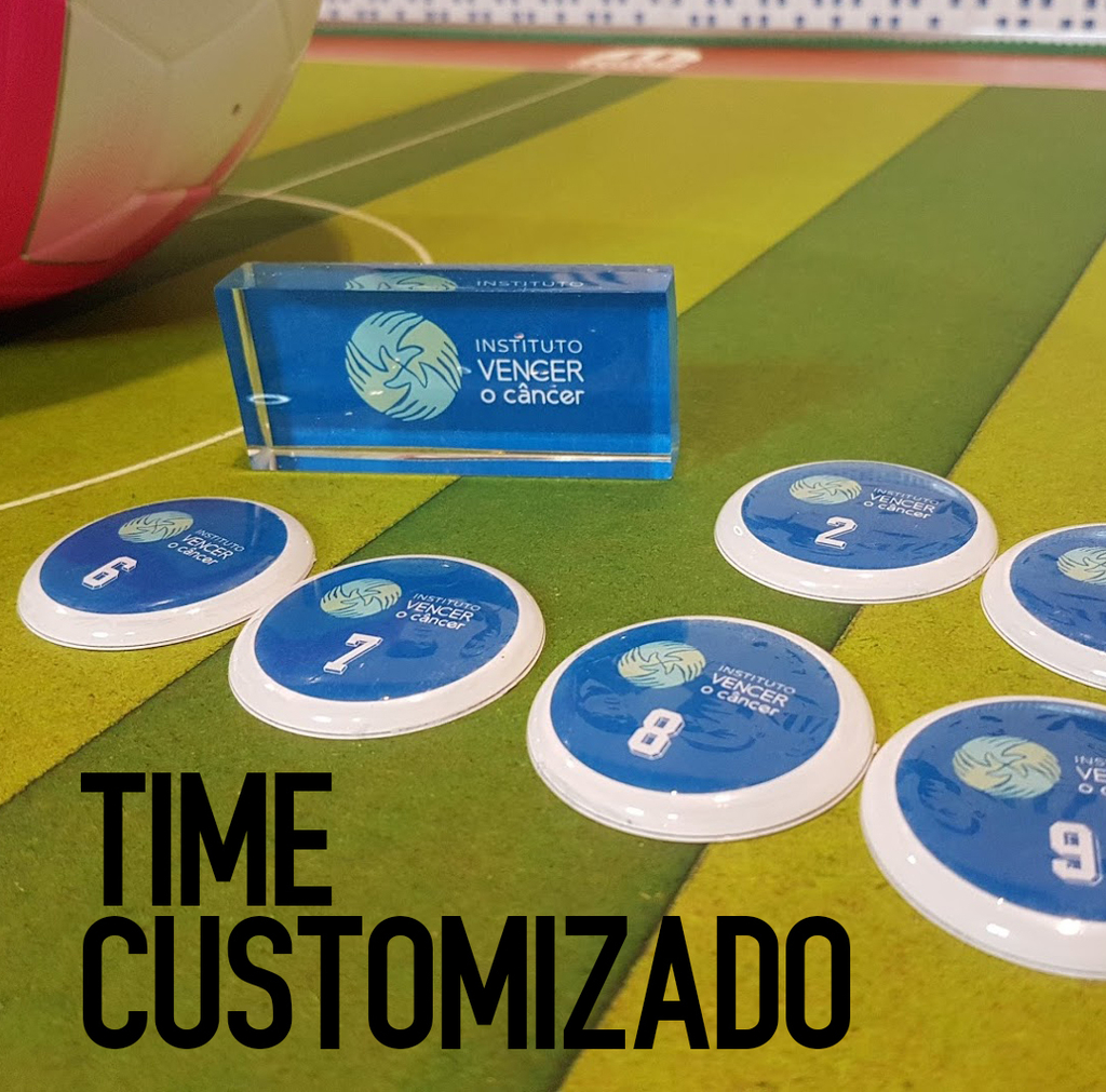 Time personalizado de futebol de botão (mesa)