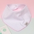 Bandana / Babero Reversible Blanco con picot rosa - comprar online