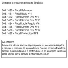 KIT MARTA SINTETICA X 8 - comprar online