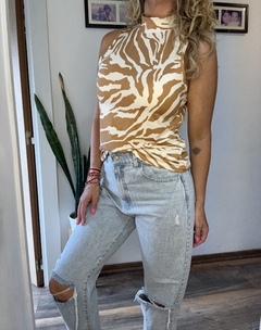 Musculosa Cebra soft