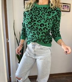 sweater leopard verde