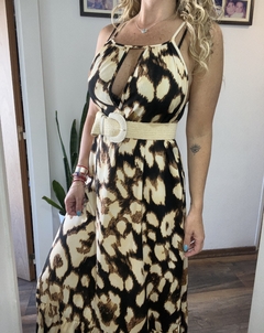 Vestido Amore print caramelo - tienda online