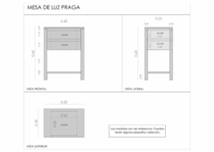 Imagen de Mesa de luz Praga $91.700 EFECT/TRANSF