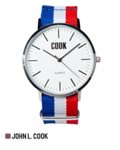 Reloj John L Cook Unisex Fashion Tela 3686