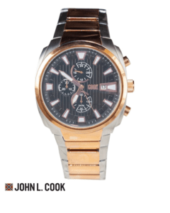Reloj John L. Cook Hombre Velvet Cronografo Acero 5713