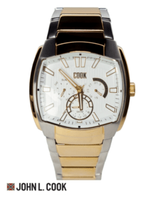 Reloj John L. Cook Hombre Velvet Multifuncion Acero 5724