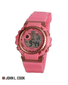 Reloj John L. Cook Mujer Digital Sport Caucho 9499