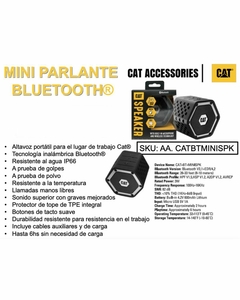 Mini Parlante Bluetooth Caterpillar AA.CATBTMINISPK - comprar online