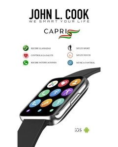 Smartwatch John L. Cook Capri Multi-deporte Clima Llamadas - Cool Time